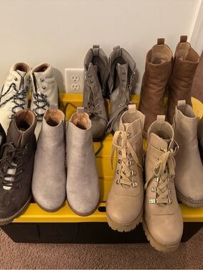 Women's Assorted Boots; Combat Boots - Stylish Everyday Footwear